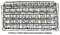 Seat Spring backrest, front