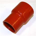 silikonslang rak 64-51mm reducering brun/röd /10cm