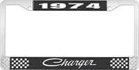 1974 CHARGER LICENSE PLATE FRAME - BLACK