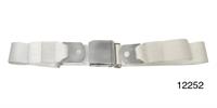 Seat belt, one personset, rear, white; ea