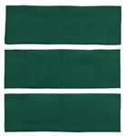 1964-68 Mustang Fastback 3 Piece Fold Down Nylon Loop Carpet Set - Dark Green