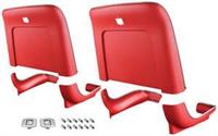 Seatback Kits, Premium backs & bases, red