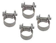 Hose Clamps, Fuel Injection, Compression, Steel, Zinc Plated, Size 8, 3/8 in. Hose