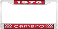 1970 CAMARO LICENSE PLATE FRAME STYLE 1 RED