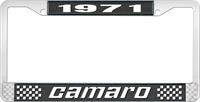 1971 CAMARO LICENSE PLATE FRAME STYLE 2 BLACK