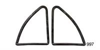 Rear Stationary Quarter Glass Weatherstrip Seals, 4-Door Sedan