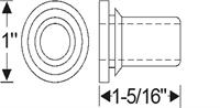 Grommet, h'light wiring, bulb/