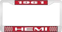 nummerplåtshållare, 1961 HEMI - röd