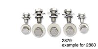 Hood hinge hardware kit, plated; kit