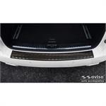 Black Stainless Steel Rear bumper protector suitable for Porsche Cayenne II 2010-2014 & FL 2014- 'Ribs'