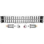 1973-74 Plymouth B-Body Grill Assembly Black