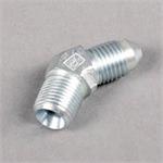 Caliper Inlet Fitting, 45 Degree, 3 AN Male to 1/8" NPT