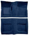 1965-68 Mustang Coupe Passenger Area Loop Floor Carpet with Mass Backing - Dark Blue