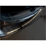 Black Stainless Steel Rear bumper protector suitable for Mazda 6 III (GJ) Sedan 2012- 'Ribs' 'Long'