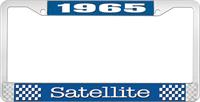 nummerplåtshållare 1965 satellite - blå