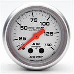 Air Pressure Gauge 52mm 0-150psi Ultra-lite Mechanical