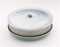 Air Filter Assembly, OEM Style, 10" Diameter, Round, Chrome, 2"