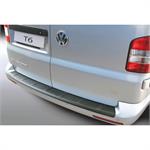 ABS Achterbumper beschermlijst Volkswagen Transporter T6 Caravelle/Multivan 9/2015-  met achterdeuren 'Ribbed' Zwart