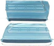 1967 IMPALA / SS 2 DOOR COUPE & CONVERTIBLE BRIGHT BLUE NON-ASSEMBLED FRONT DOOR PANELS