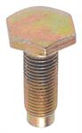 1964-66 Rear Seat Belt Anchor Bolt, 7/16-20 Fine Thread Without Shoulder, Zinc Chromate (Gold Iridescent)