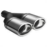 Exhaust Tail Pipe Double Oval 120x80x250