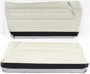 1967 IMPALA / SS 2 DOOR COUPE & CONVERTIBLE OFF WHITE / BLACK NON-ASSEMBLED FRONT DOOR PANELS