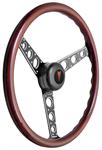 Steering Wheel Kit, 1969-77 Pontiac, Autocross II, Pontiac Crest Cap, Wood