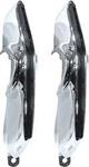 Bumper Guards, Front, Steel, Chrome, Rubber Inserts, Chevy, Pair