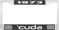 1973 'CUDA LICENSE PLATE FRAME - BLACK