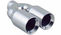 End Pipes Stainless Steel 2,25" in / 2x3,5" Out