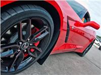 American Car Craft Mud Guards, Polished/Carbon Fiber, 4-Piece Set| Corvette Z06 2014-2018