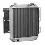 Natural Finish Downflow Radiator for Jeep w/Std Trans