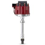 Distributor, GM Licensed, HEI, Cast Aluminum, Polished, Red Cap, Melonized Gear