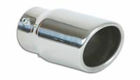 End Pipes Stainless Steel 2,25" in / 3,25 x 2,75" Oval Out
