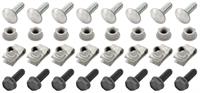 Bumper Bolts, 1978-88 El Camino, Rear, w/o Impact Strip, 32pc Kit