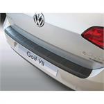 ABS Achterbumper beschermlijst Volkswagen Golf VII 3/5 deurs 2013- 'Ribbed' Zwart