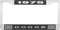 1975 DODGE LICENSE PLATE FRAME - BLACK