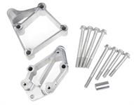 Accessory Drive Bracket Spacer Kit, Aluminum, Natural, Long, Chevy, Small Block LS, Each