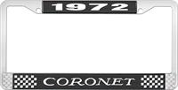 nummerplåtshållare 1972 coronet - svart
