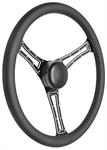 Steering Wheel Kit, 1959-68 GM, Autocross, Plain Cap, Leather