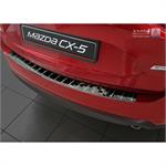 Zwart-Chroom RVS Achterbumperprotector passend voor Mazda CX-5 II 2017- incl. Facelift 'Ribs'