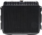 1973 MOPAR B/E-BODY REPLACEMENT 4 ROW COPPER RADIATOR - SMALL BLOCK AUTOMATIC WITH SMOG FITTING