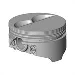 Piston, Hypereutectic, Flat, 4.155 in. Bore, 1/16 in., 1/16 in., 3/16 in. Ring Grooves