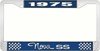 nummerplåtshållare, 1975 NOVA SS STYLE 3 blå