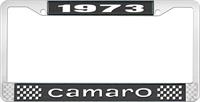 1973 CAMARO LICENSE PLATE FRAME STYLE 1 BLACK