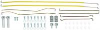 1967-68 Mustang Deluxe Door Latch & Lock Rod Set - Rods, Brackets, Clips, and Hardware