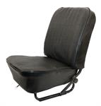Seat Cover Solid / Notchback Black Cloth