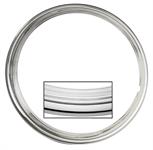 Trim Ring, SS Rally Wheel, 1969-70 CH/EC/MC, Square Lip, Stainless Steel