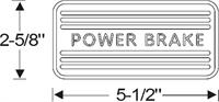 Power brake pedal pad