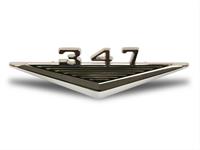 Emblem, Replacement, Fender Location, Chrome, "347"